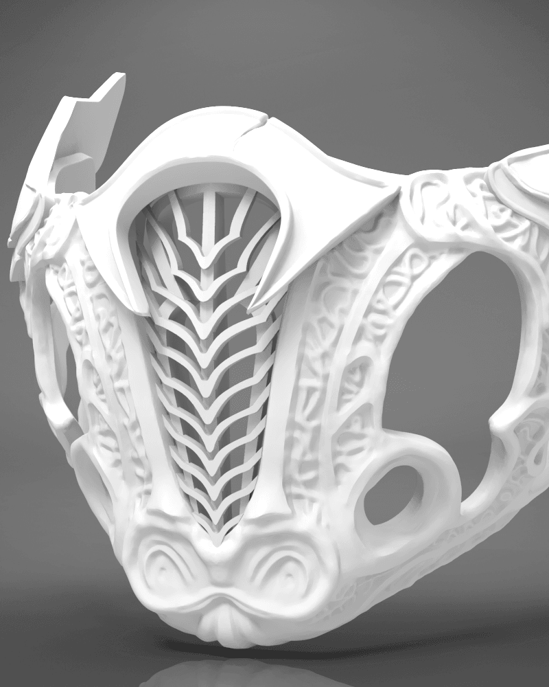 Sub-Zero's Mask - Mortal Kombat 3d model