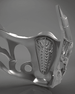 Sub-Zero's Mask - Mortal Kombat 3d model