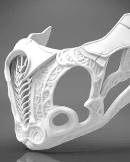 Sub-Zero's Mask - Mortal Kombat 3d model