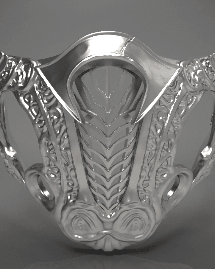 Sub-Zero's Mask - Mortal Kombat 3d model