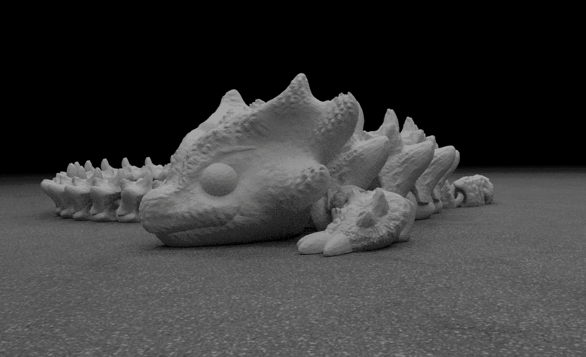 Articulated Dragon 004 3d model