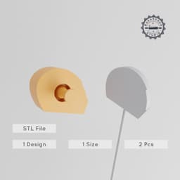 Helmet Cake Pop Mold, Safety Helmet Design, 2-Piece Set, Head Protection Theme, Perfect for Fun & Creative Baking PRODUCT_1236 3d model