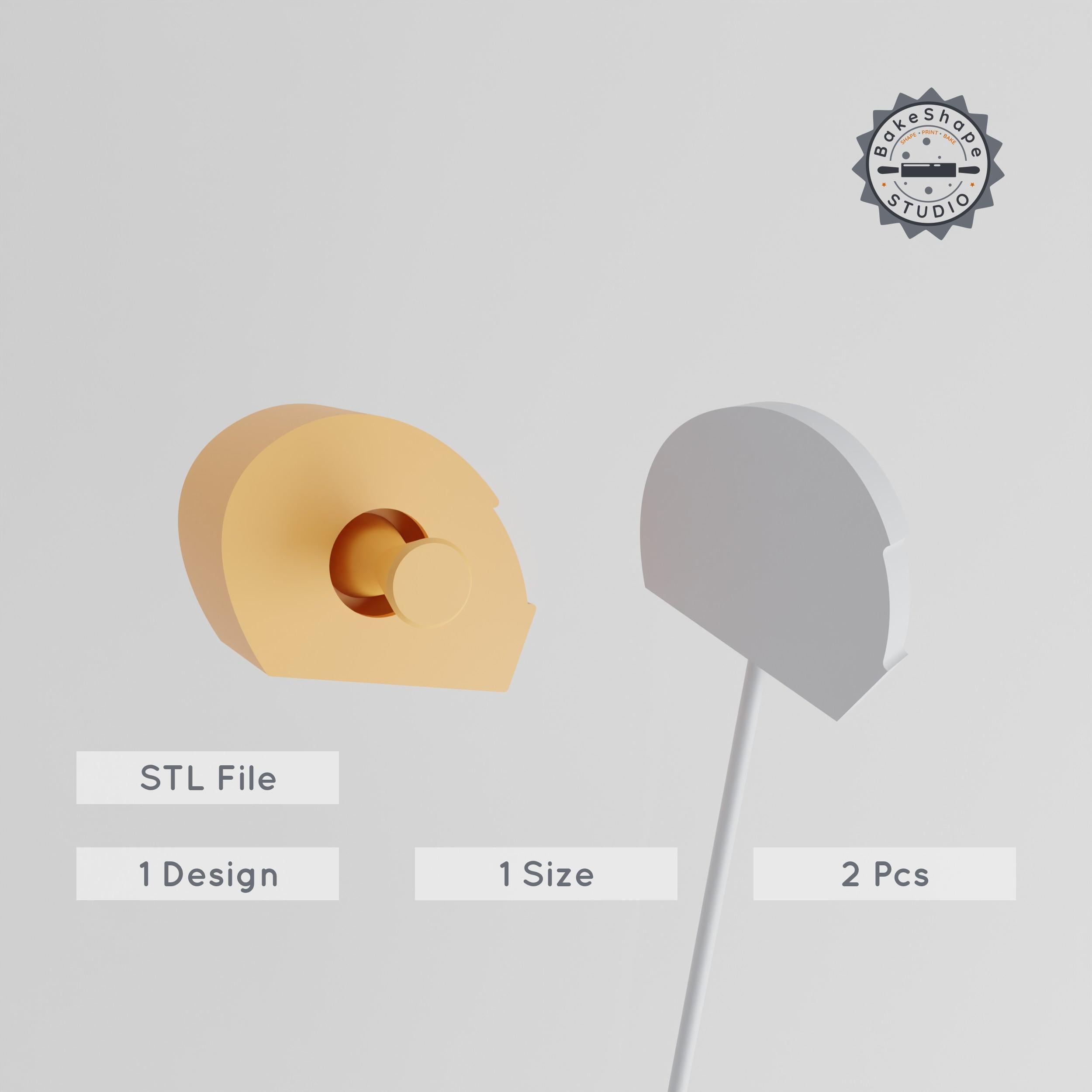 Helmet Cake Pop Mold, Safety Helmet Design, 2-Piece Set, Head Protection Theme, Perfect for Fun & Creative Baking PRODUCT_1236 3d model