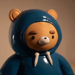 Hoodie Bear 3d model