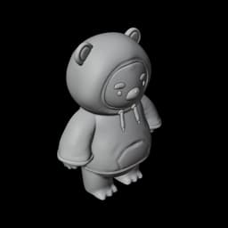 Hoodie Bear 3d model