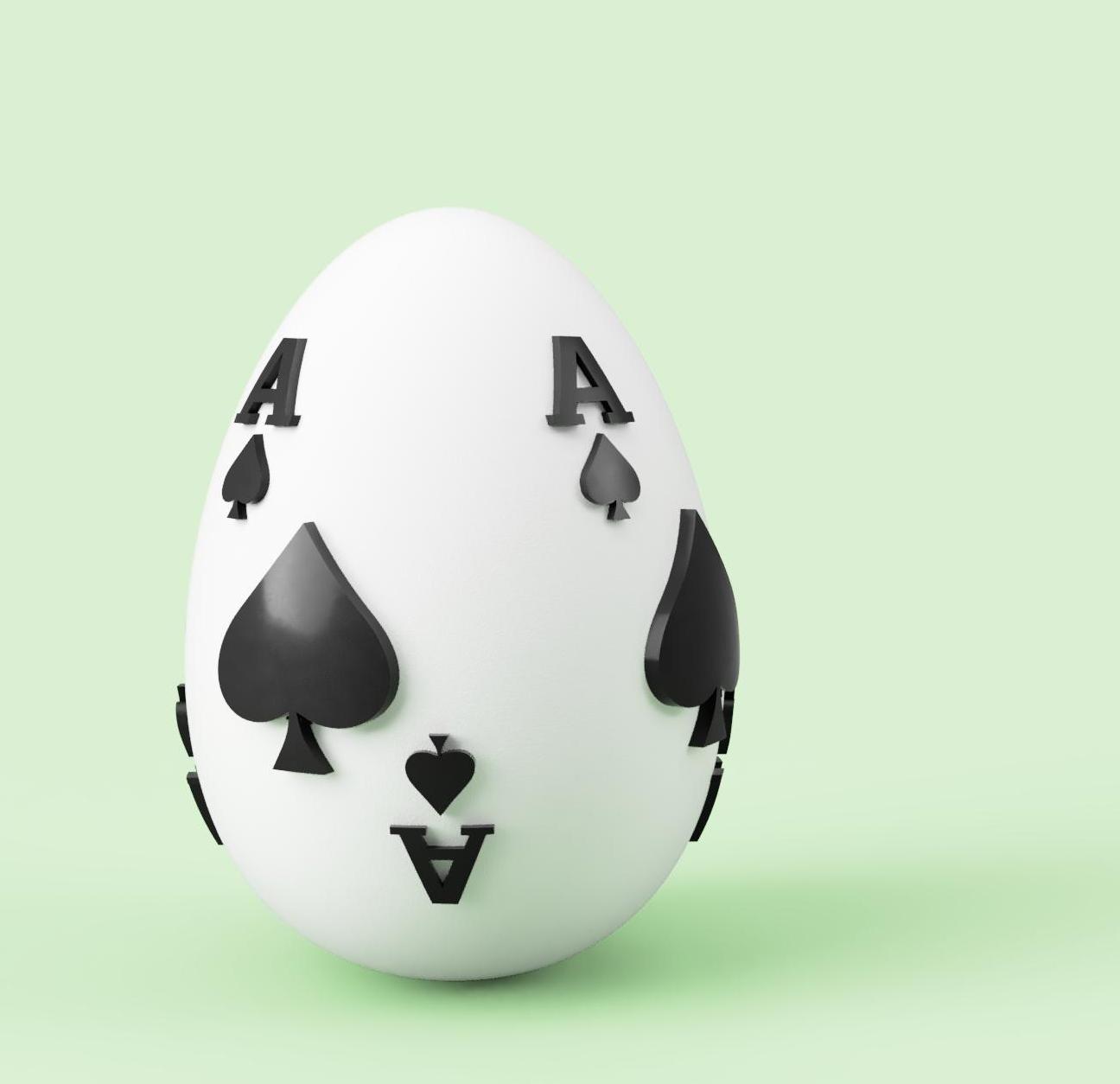The Egg of Spades.stl 3d model