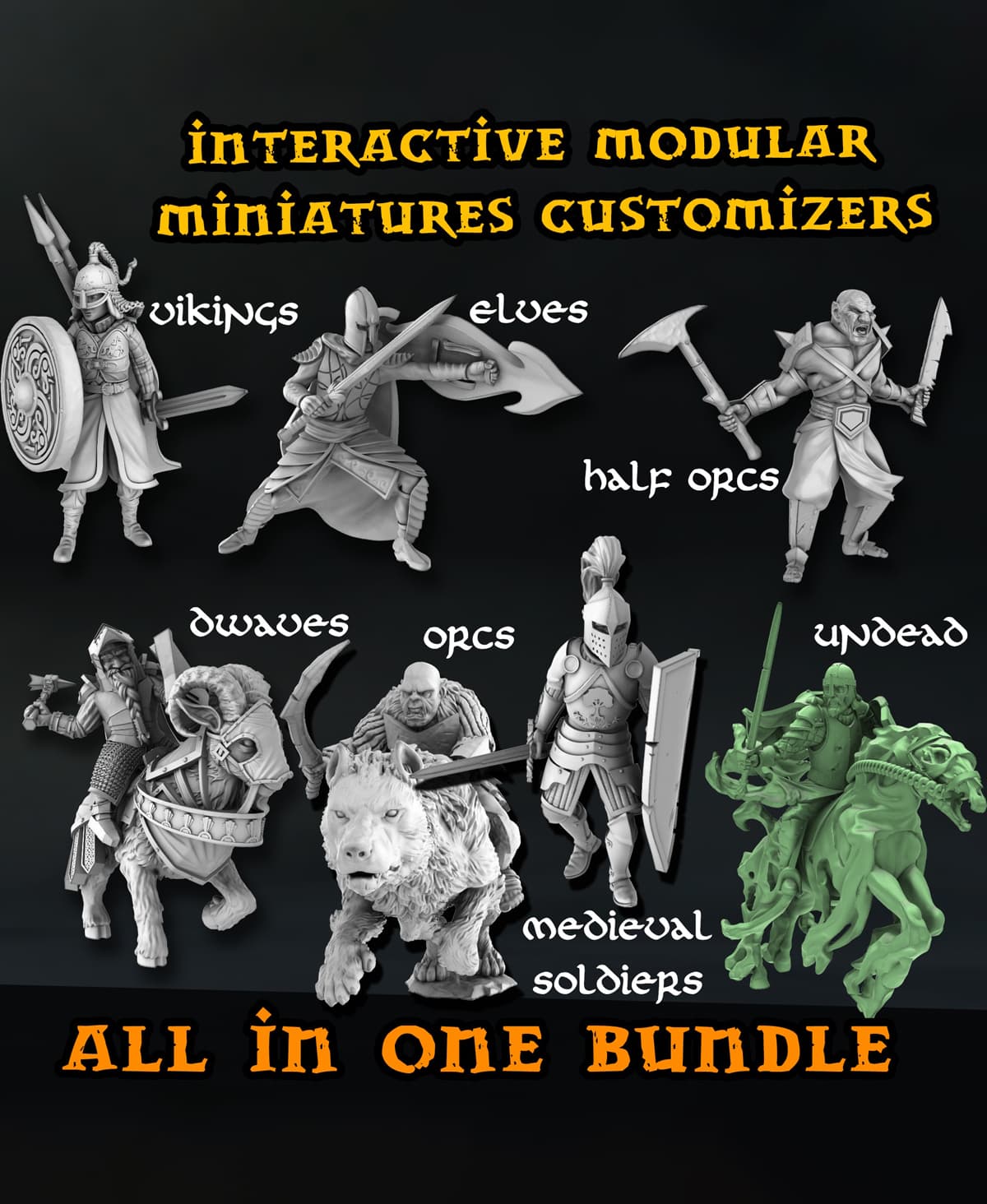 All in One Customizers Bundle 3d model