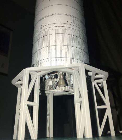 Starship SN stand 3d model