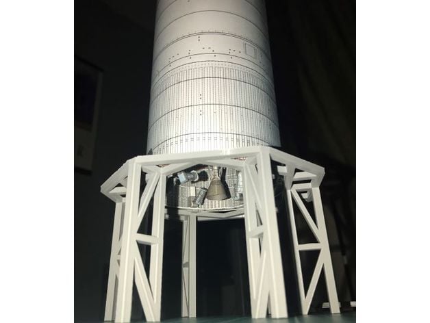 Starship SN stand 3d model