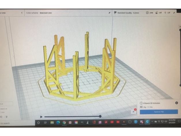 Starship SN stand 3d model