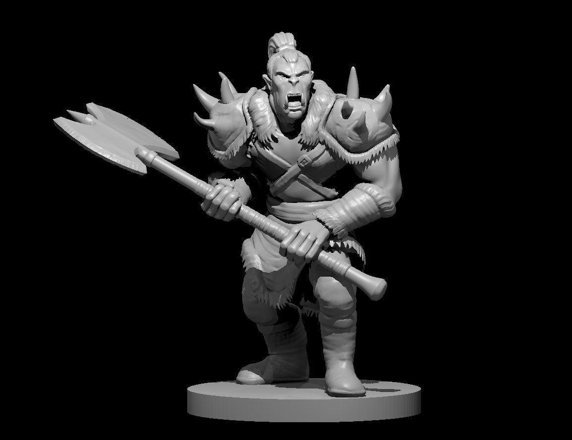 Male Orc Warrior - Male Orc Warrior - 3d model render - D&D - 3d model