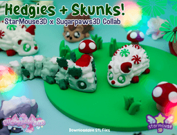 StarMouse3D x SugarPaws3D — Holiday Critter Collab! 3d model