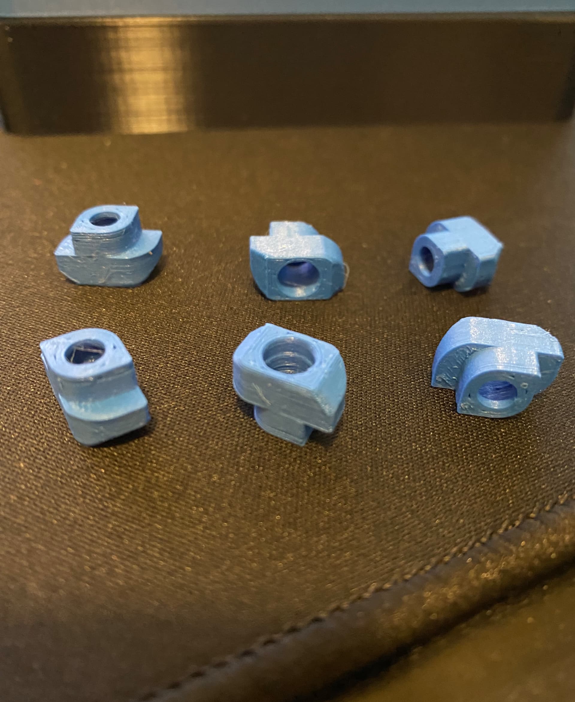Haven’t tried them yet. Waiting for headset inserts. Primed nicely. Fit nicely into my 4040 extrusions.