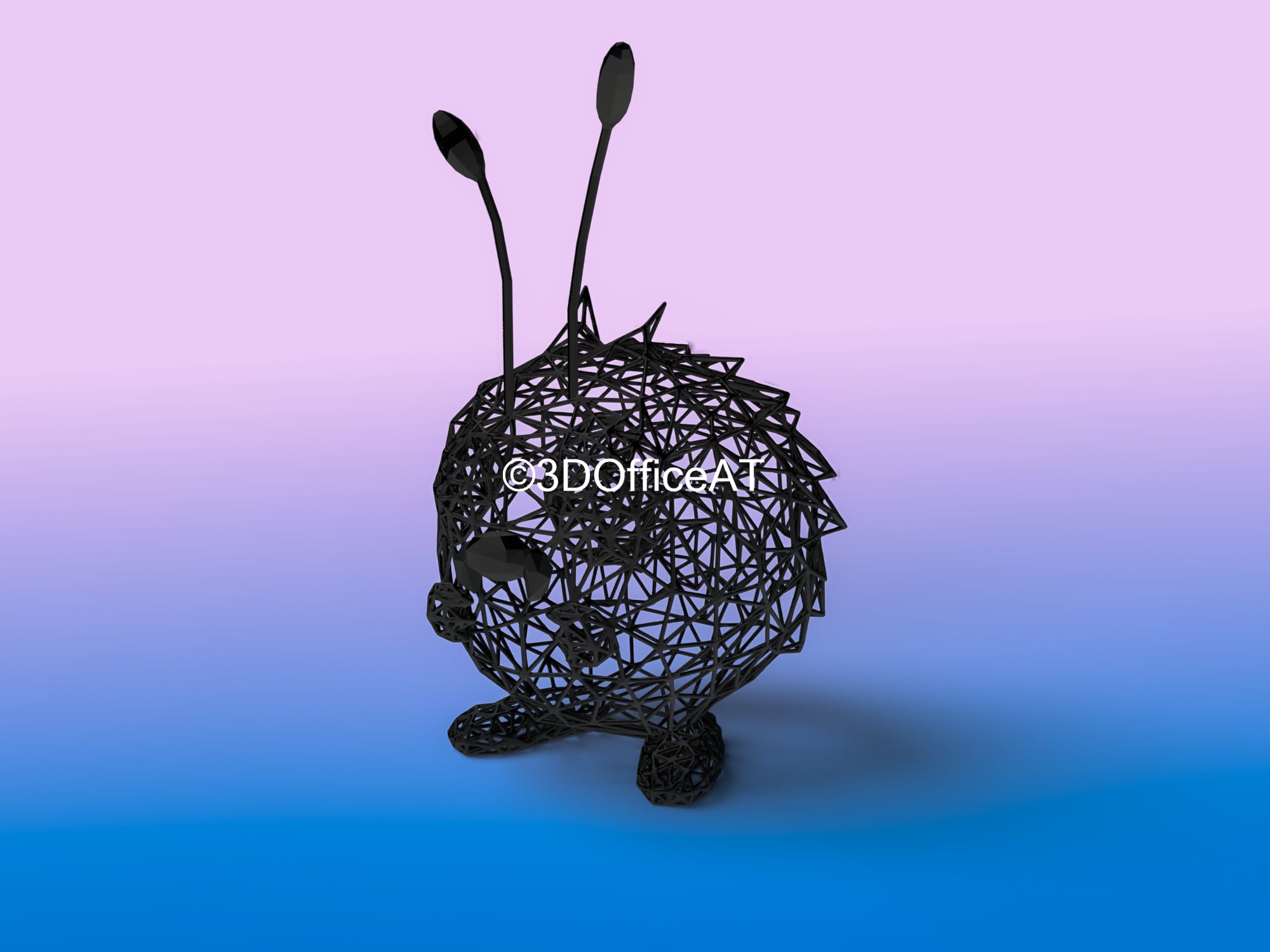 #048 Venonat Pokemon Wiremon Figure 3d model