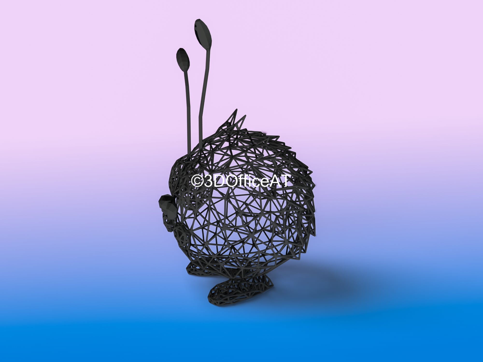 #048 Venonat Pokemon Wiremon Figure 3d model