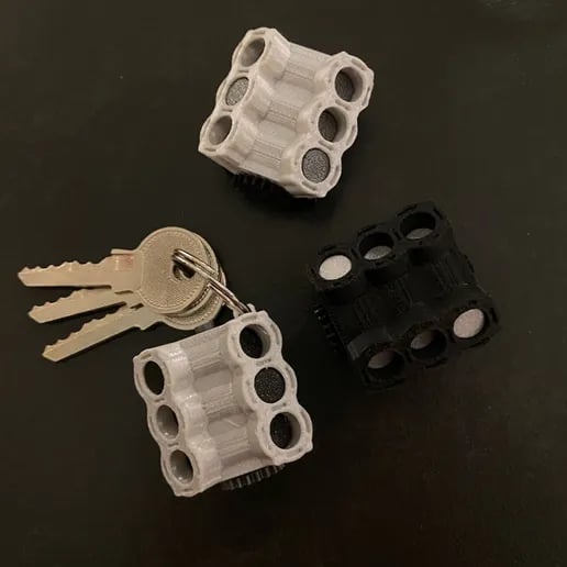 Fidget engine keychain 3d model