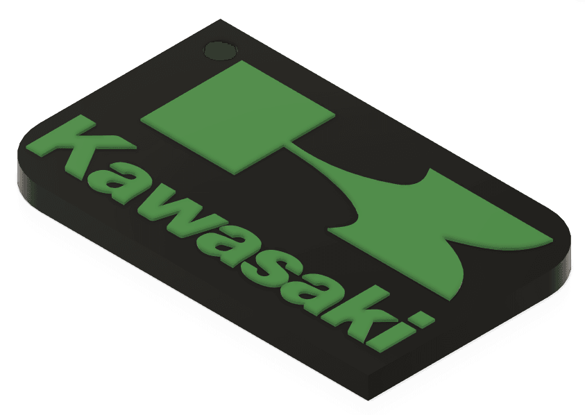 Keychain: Kawasaki I 3d model