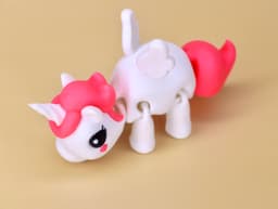 Buttercup the Flexi Unicorn 3d model
