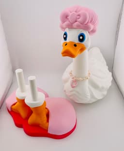 Slippers & Shower Cap Goose Gear for Porch Goose 3d model