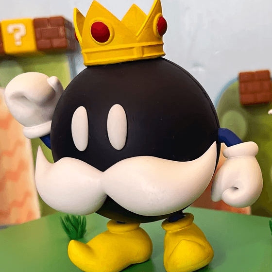 King Bob-omb - Custom WON 2.5 scale figure parts 3d model