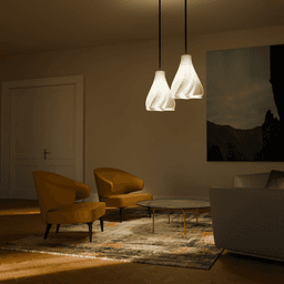 Silken Flow Pendant Lamp 3d model