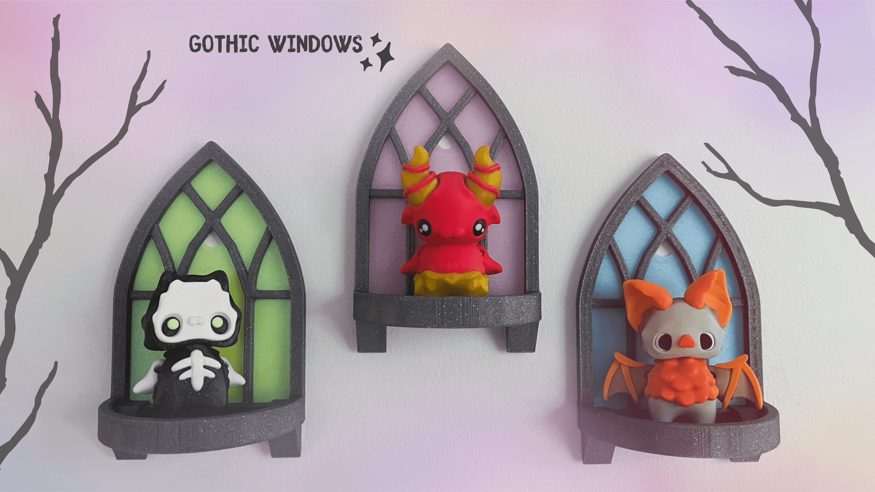Gothic Windows 3d model