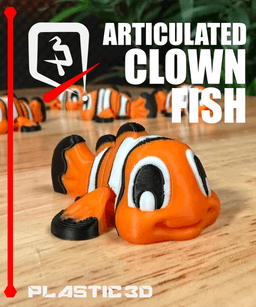 Articulated Clown Fish — The Reef's Brightest Little Swimmer 3d model