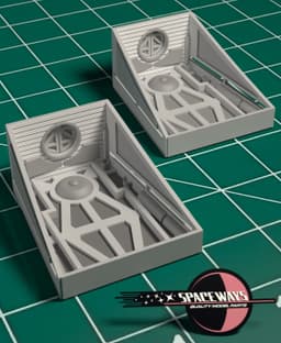 1/350 Refit Saucer Airlock - 2 Pack 3d model