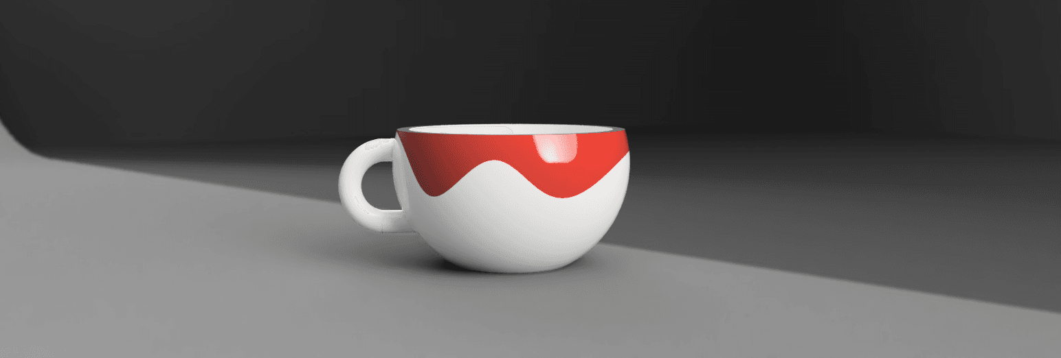 coffee cup flowerspot 3d model