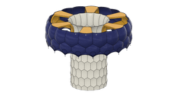 Round Vase planter v12 for home decor christmas 3d model