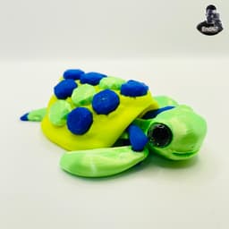 Cute Articulated Turtles #3 - Swappable & Customizable Shell - Print in Place - No Supports 3d model