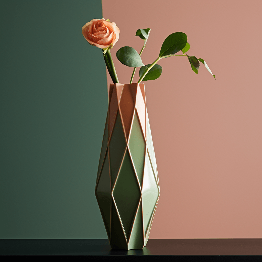 Rifletto Vase – Angular Artistry for Modern Interiors 3d model