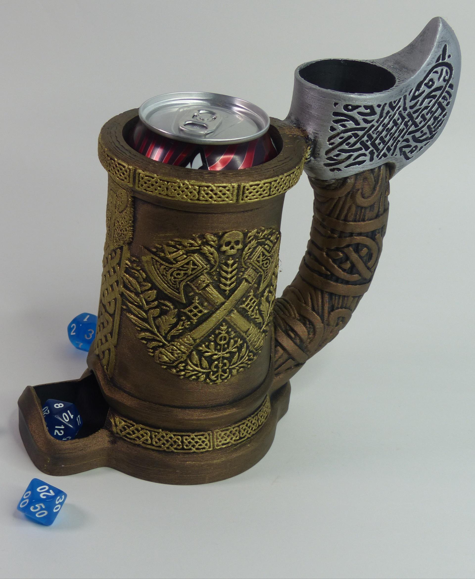 AX Handle Dice Tower can Cozy 3d model