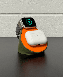 Papaya, Watch & Earbuds charger holder. 3d model