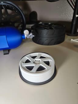 3SDM 0.06 Tire Coaster + Treaded Stand 3d model