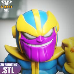 Thanos Chibi STL for 3D Printing ChibiSTL 3DXM 3d model