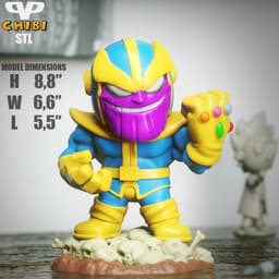 Thanos Chibi STL for 3D Printing ChibiSTL 3DXM 3d model