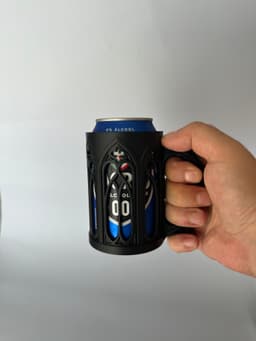 Gothic Beer/Pop Can Holder – 33 cl Can Cozy, Gothic Drink Sleeve, Cathedral Mug Style, Fantasy Bever 3d model