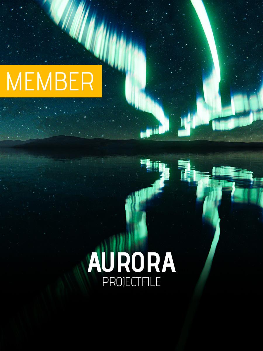 Auroras using Geometry Nodes 3d model