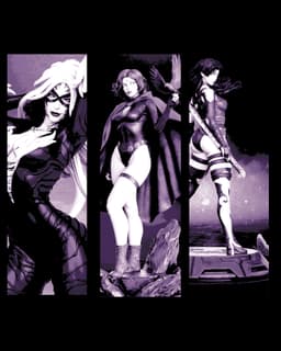 Villain or Hero - It is all a matter of perspective - Super heroines of the comics set of bookmarks 3d model