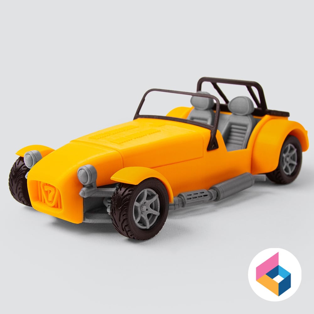 Foldable Caterham Super 7 3d model