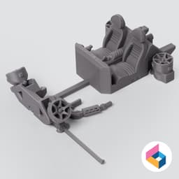 Foldable Caterham Super 7 3d model
