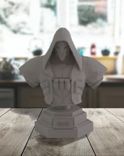 Reaper Bust Statue Figurine 3d model
