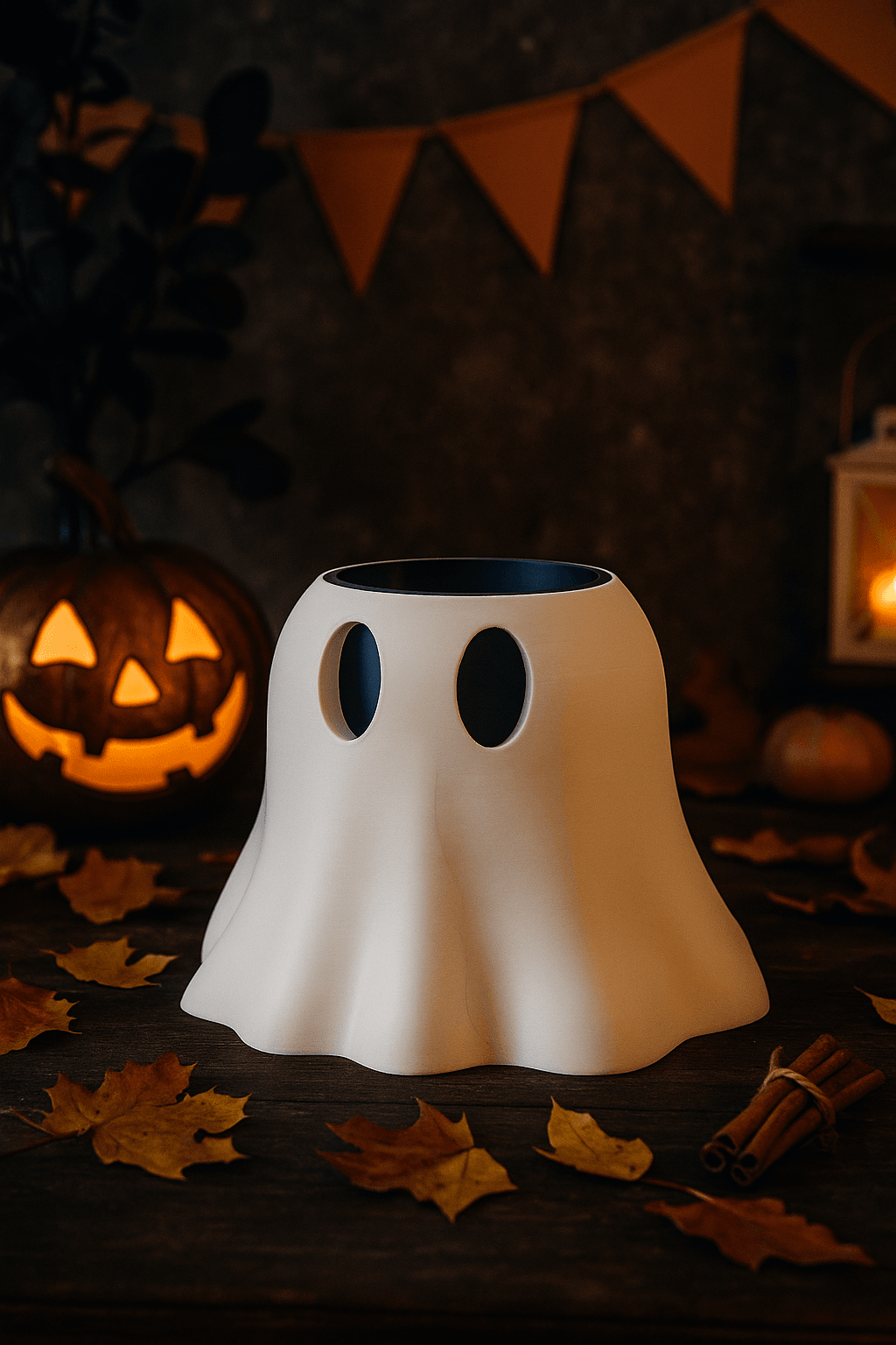 Ghost Pot & Vase – Halloween Planter & Spooky Decor 3d model