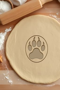 Paw Cookie Cutter, Biscuit Cutter 3d model