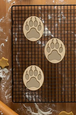 Paw Cookie Cutter, Biscuit Cutter 3d model