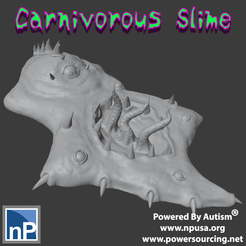 Giant Carnivorous Slime, 01 3d model