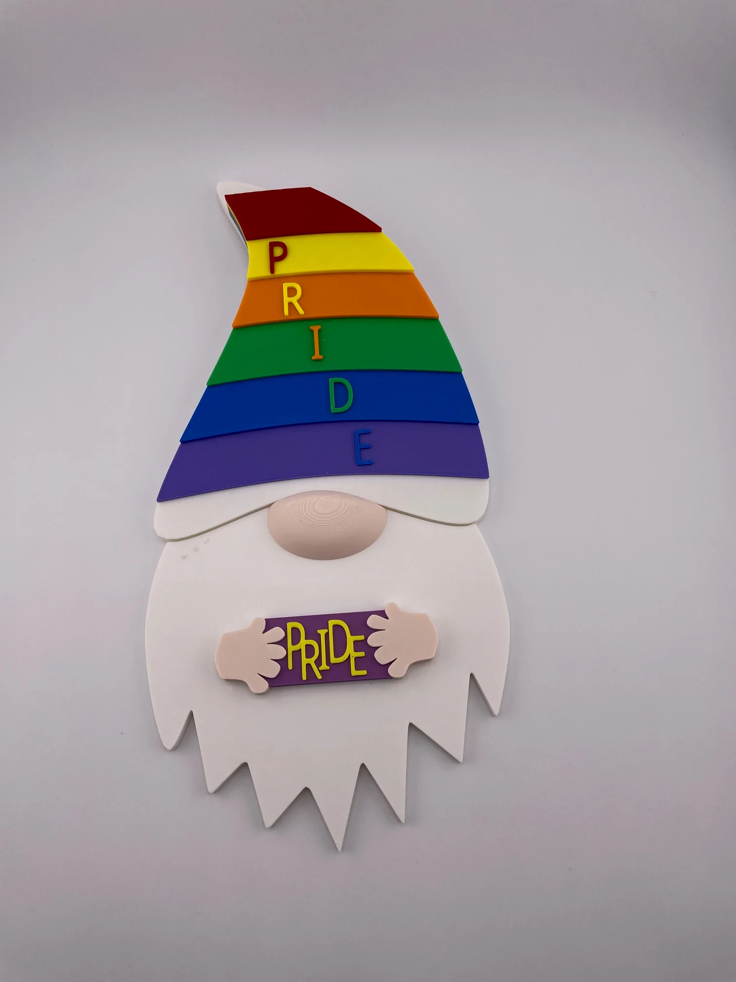 Magnetic Pride Hat Gnome For Modular Sign 3d model