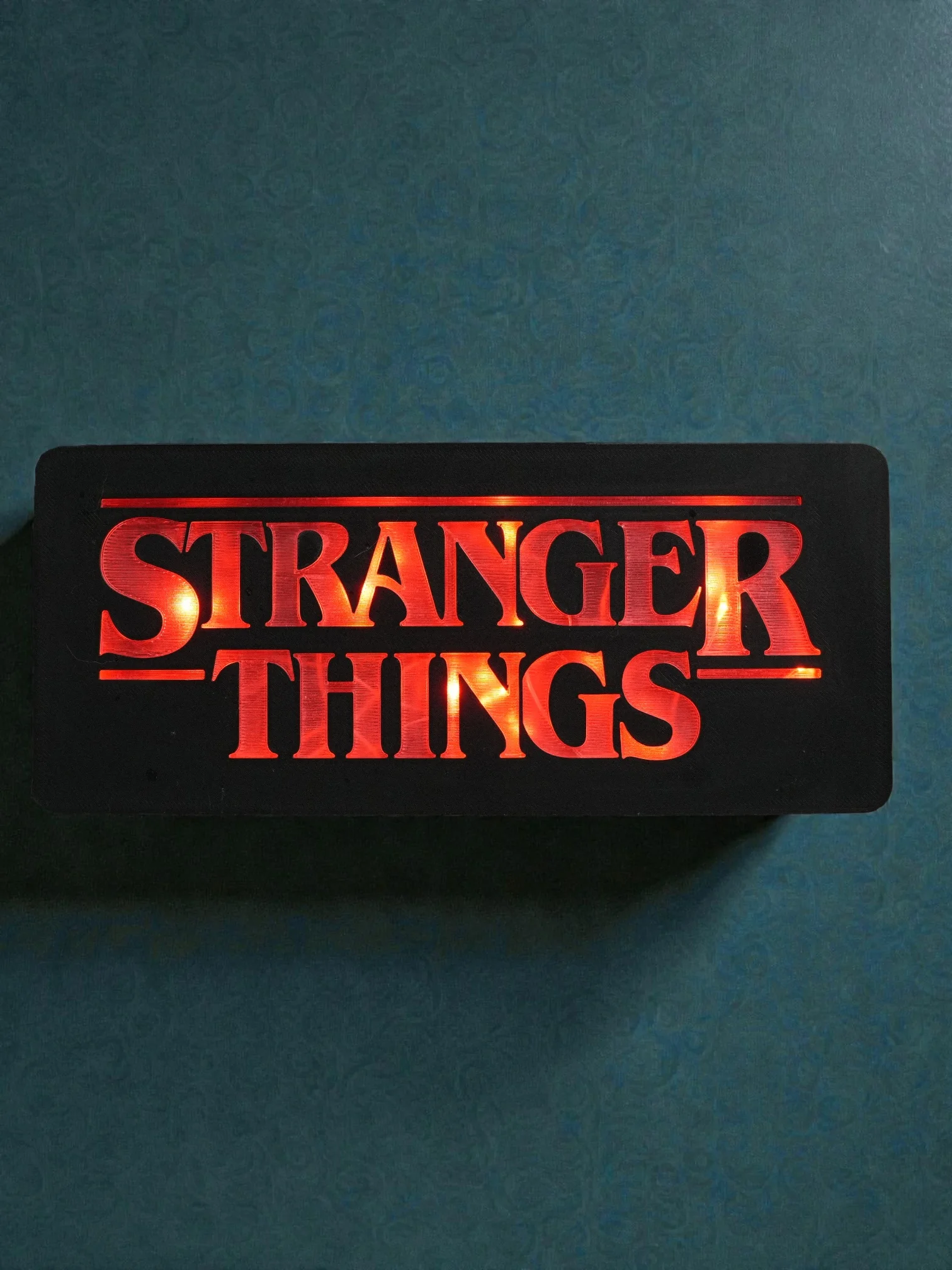 Stranger things Logo light box 3d model