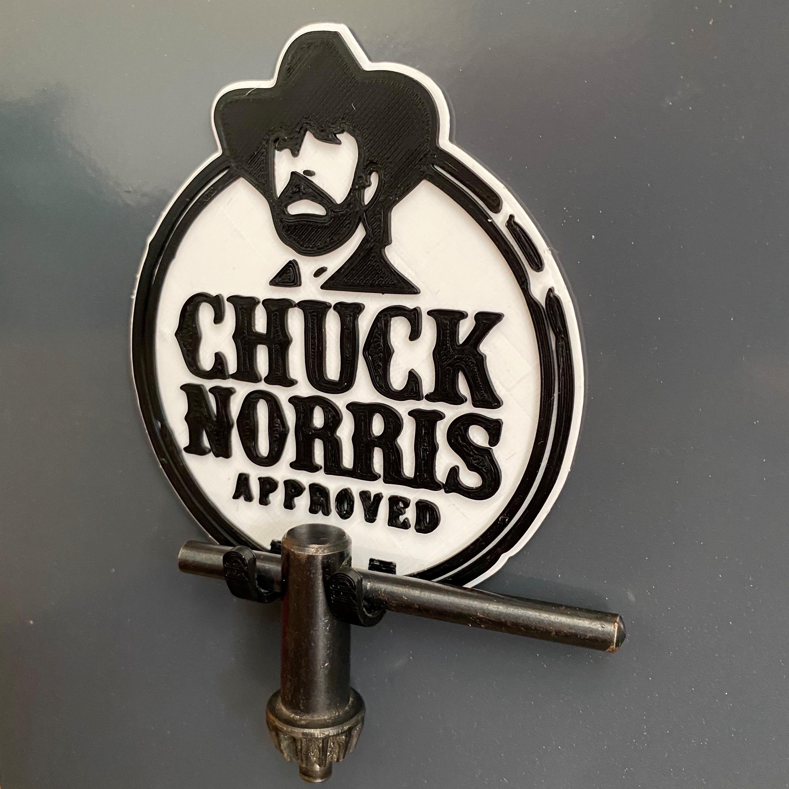 Chuck Norris Approved Drill Chuck Key Hook 3d model
